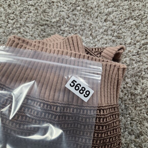 Vintage Montgomery Ward Sweater Vest Mens Medium Brown 100% Acrylic Knit - Picture 6 of 6